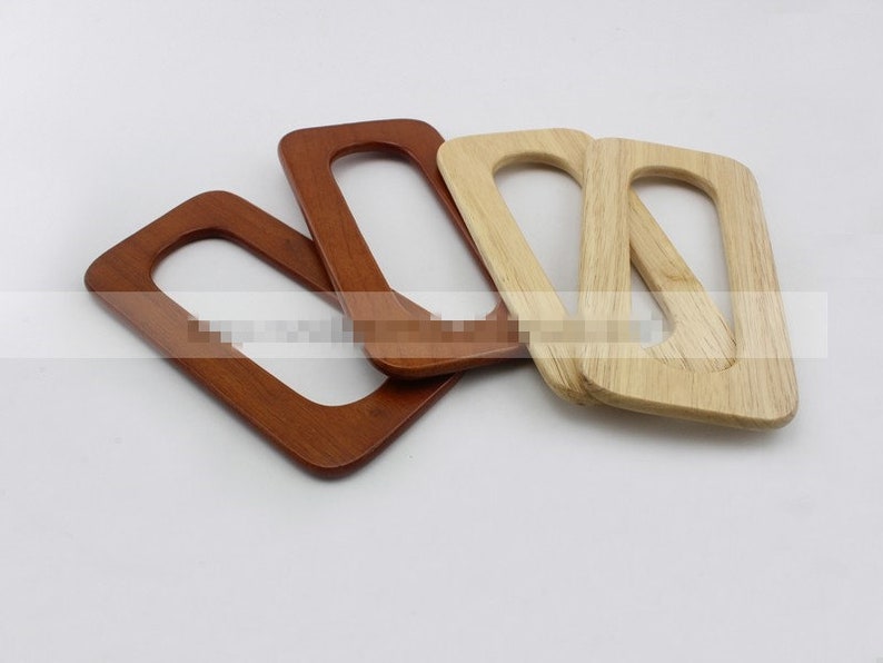 Teapot Handle Handbags Supply Purse Wristlet Handles Wooden Handcraft Material for Handbag Making 1 Pair 20*10cm Wooden Handles for Bag