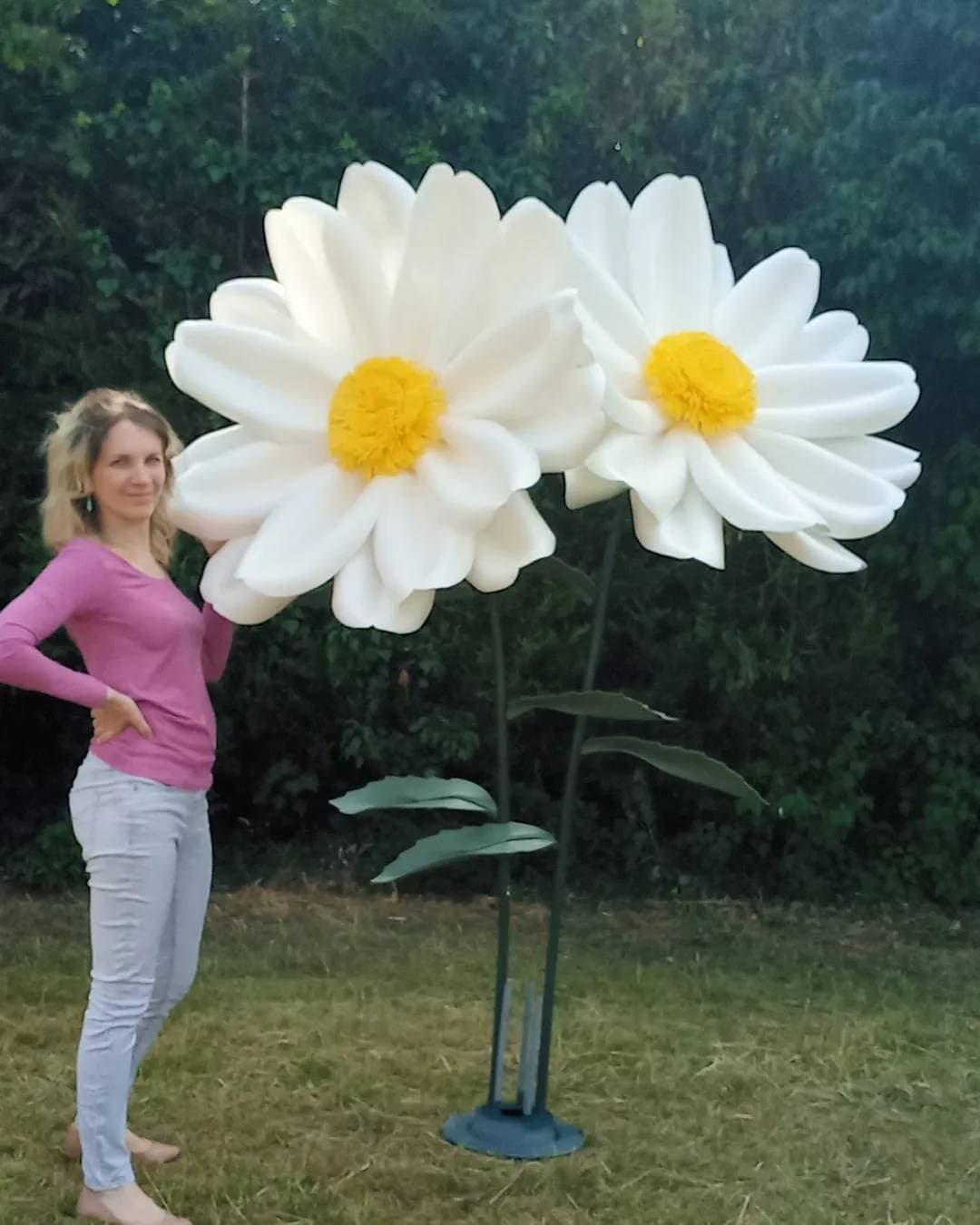 Giant Daisy 80cm to 1m Diameter (one) Handmade of Isolon Foam