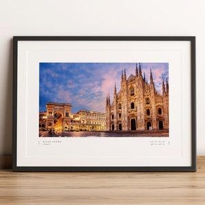 Milan Duomo Print, Milan Duomo Poster, Milan Coordinates, Milan Wall Art, Milan Photo Print, Milan Travel, Wall Decor, Milan Cathedral