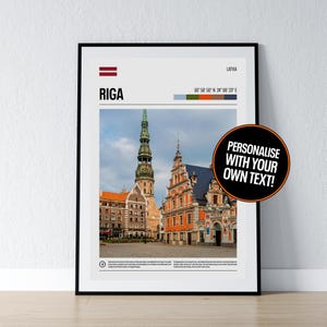 Riga Poster Riga Wand Kunst Riga Altstadt Lettland Koordinaten Foto Druck Reise Geschenk Poster Druck Home Wand Dekor