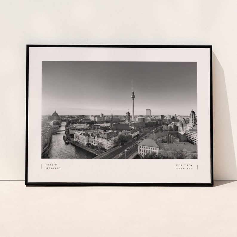 Berlin Print Berlin Poster Berlin Skyline Berlin Etsy UK