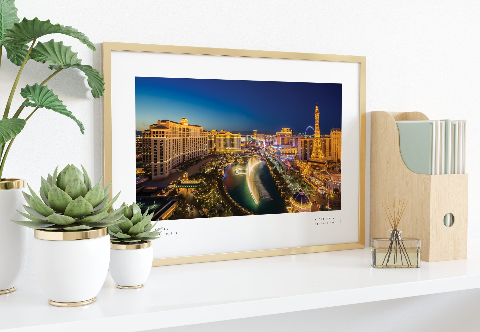 Las Vegas Strip Print Las Vegas Strip Poster Las Vegas Etsy UK