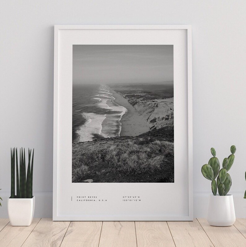 Point Reyes Poster Point Reyes Print Point Reyes Poster Point Reyes Coordinates Point ...