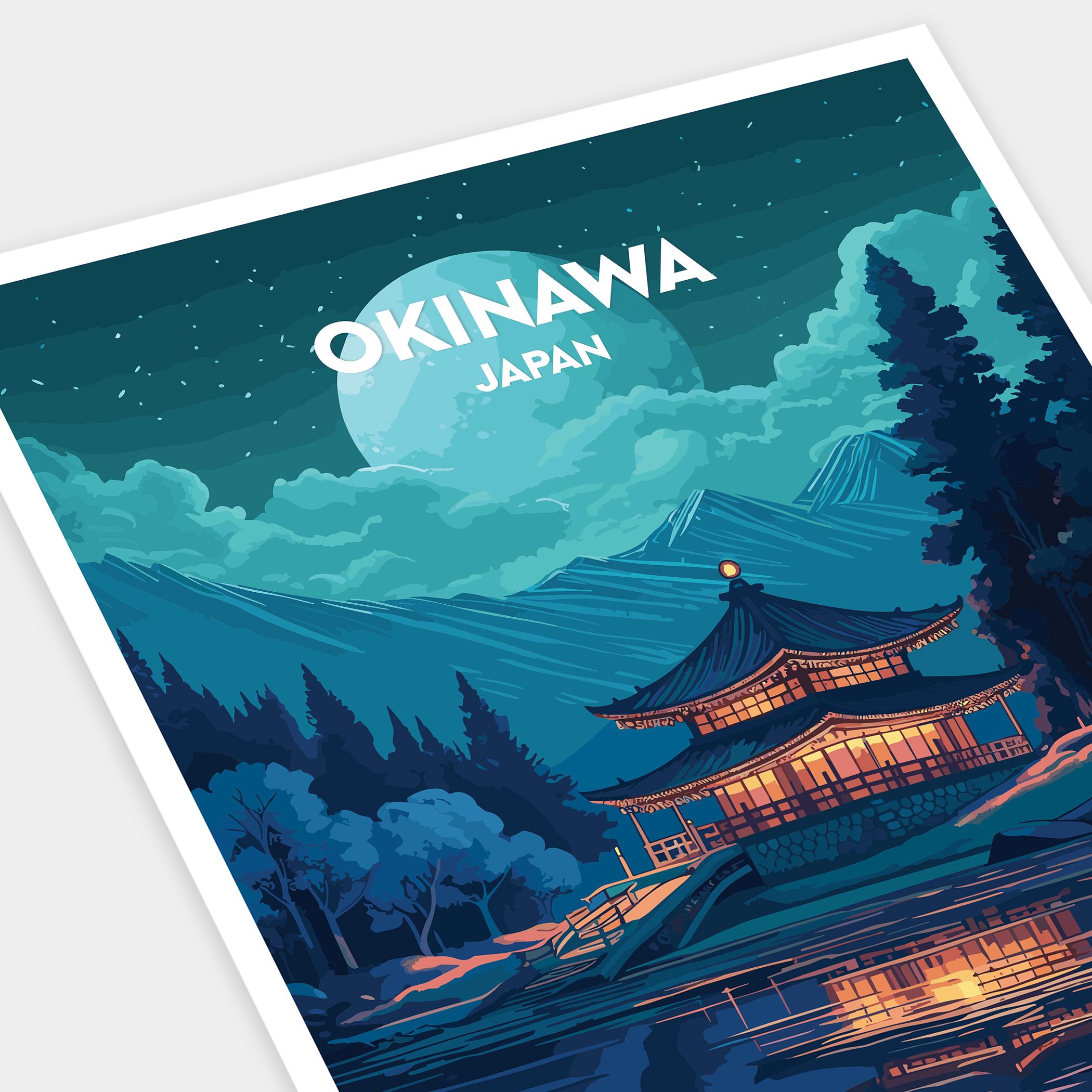 Okinawa Retroページ！ Retro Okinawa Canvas Poster – Elenorra