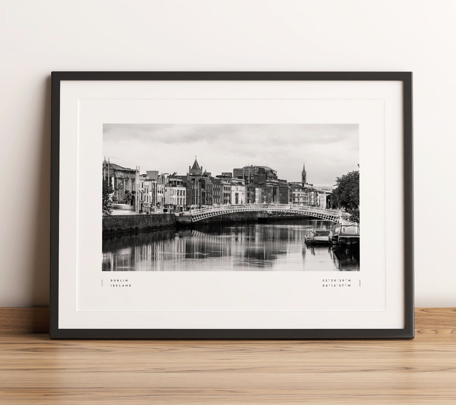 Dublin Print Dublin Poster Dublin Coordinates Dublin Wall Etsy UK