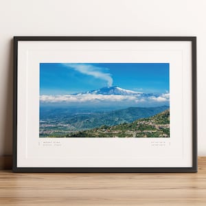 Mount Etna Print, Mount Etna Poster, Mount Etna Coordinates, Mount Etna Wall Art, Mount Etna Photo Print, Mount Etna Travel, Decor, Gift