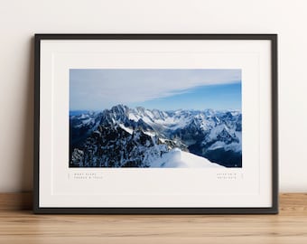 Mont Blanc Print, Mont Blanc Poster, Mont Blanc Coordinates, Mont Blanc Wall Art, Mont Blanc Black and White, Mont Blanc Travel, Home Decor