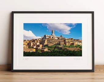 Siena Print, Siena Poster, Siena Coordinates, Siena Wall Art, Siena Photo Print, Siena Travel, Home Decor, Italy Print