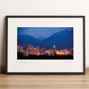 Vancouver Print, Vancouver Poster, Vancouver Coordinates, Vancouver Wall Art, Vancouver Photo Print, Vancouver Travel, Home Decor