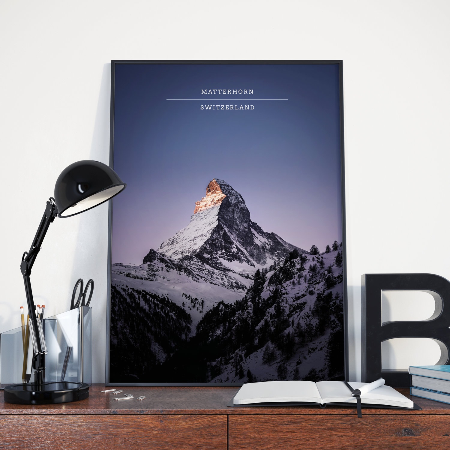 Prints Digital Prints Matterhorn Travel Poster Interiors Wall Art ...