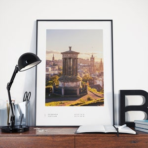 Impressão de Edimburgo, pôster de Edimburgo, coordenadas de Edimburgo, arte da parede de Edimburgo, preto e branco de Edimburgo, viagens de Edimburgo, decoração de casa