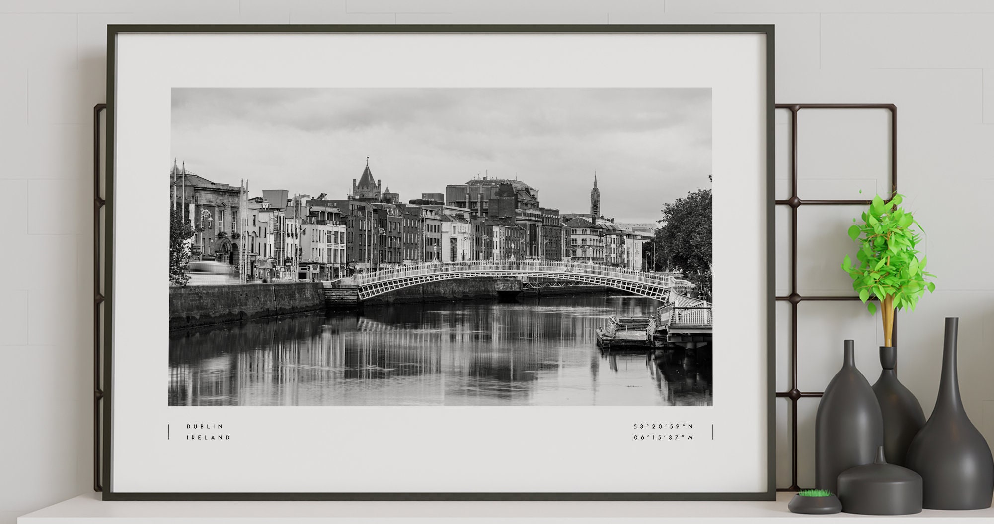 Dublin Print Dublin Poster Dublin Coordinates Dublin Wall Etsy
