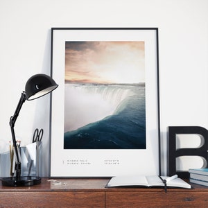 Niagara Falls Print, Niagara Falls Poster, Niagara Falls Coordinates, Niagara Falls Wall Art, Niagara Falls Photo, Niagara Falls Travel