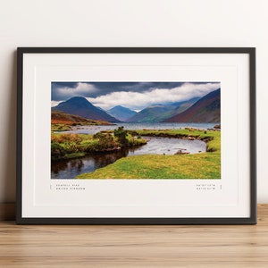 Stampa Scafell Pike, Poster Scafell Pike, Coordinate Scafell Pike, Scafell Pike Wall Art, Scafell Pike Photo Print, Lake Wast Water Travel