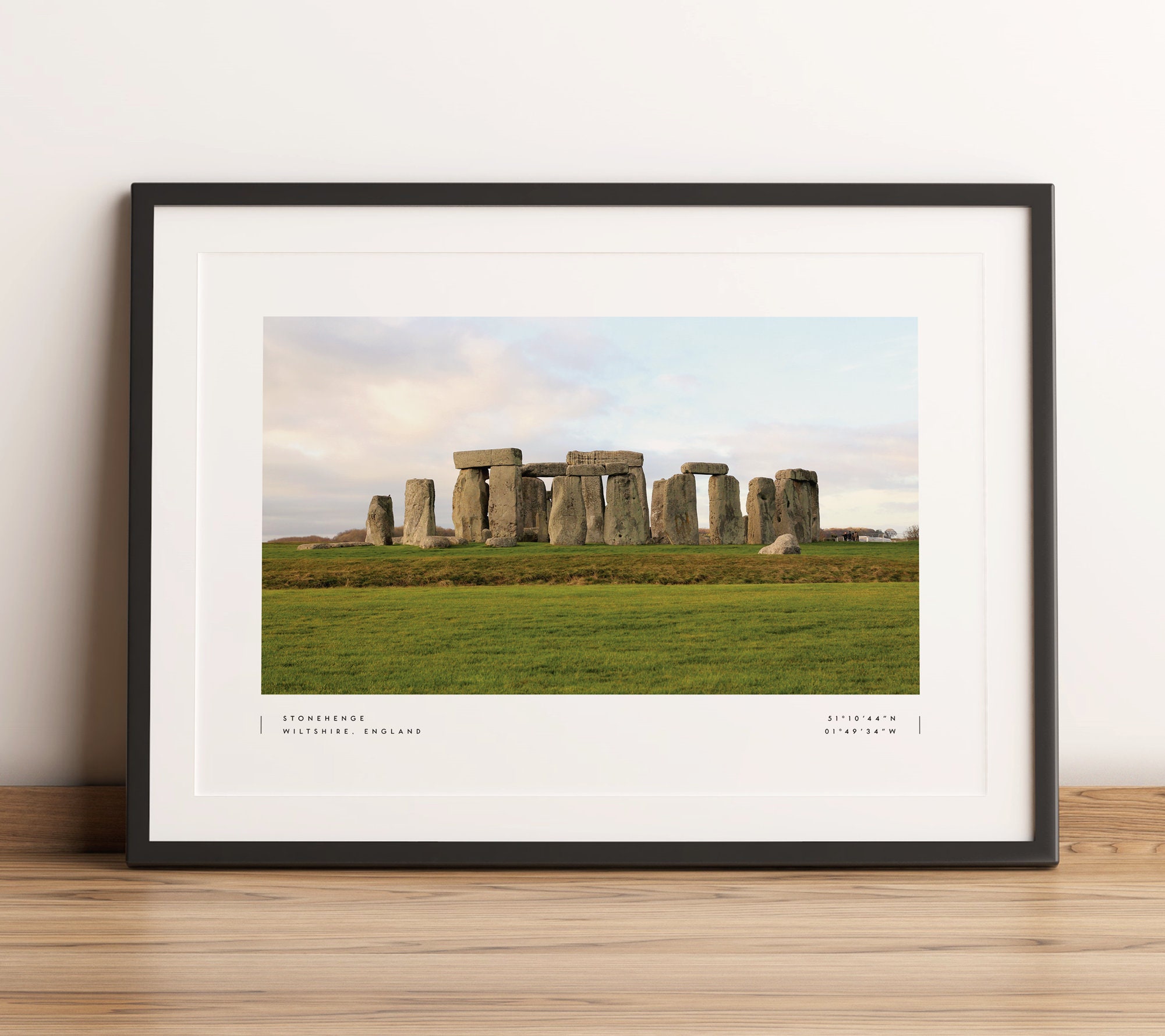 Stonehenge Print, Stonehenge Poster, Stonehenge Coordinates