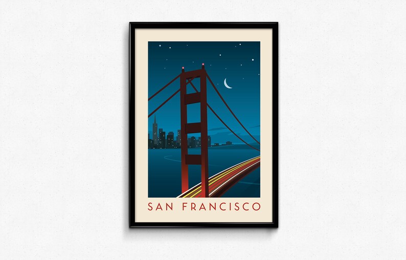 San Francisco Print San Francisco Poster San Francisco Etsy