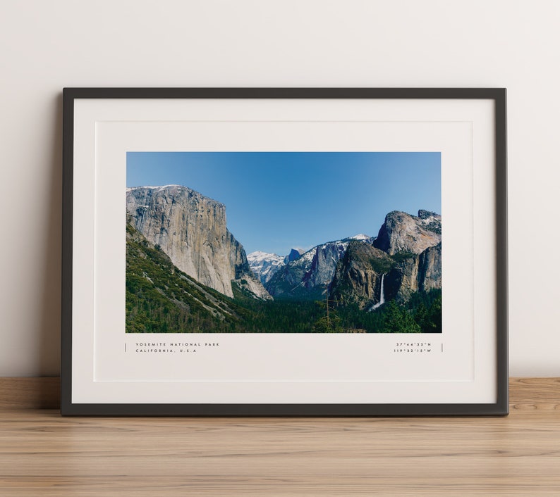 Yosemite Print Yosemite Poster El Capitan Print El Capitan Etsy