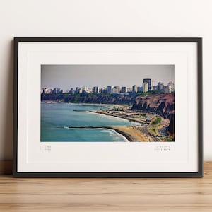 Impressão de Lima, pôster de Lima, impressão de Peru, pôster de Peru, coordenadas de Lima, arte de parede de Lima, impressão de fotos de Lima, viagem de Lima, decoração de casa, arte de parede de Peru