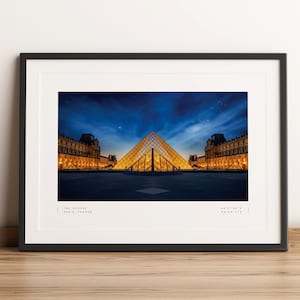 Paris Print, Paris Poster, The Louvre Poster Print, Paris Coordinates, Paris Wall Art, Paris Photo Print, Paris Travel, Home Decor