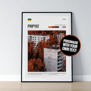 Pripyat Chernobyl Poster Pripyat Chernobyl Wall Art Ukraine Koordinaten Fotoabzug Reise Geschenk Poster Print Home Wanddeko