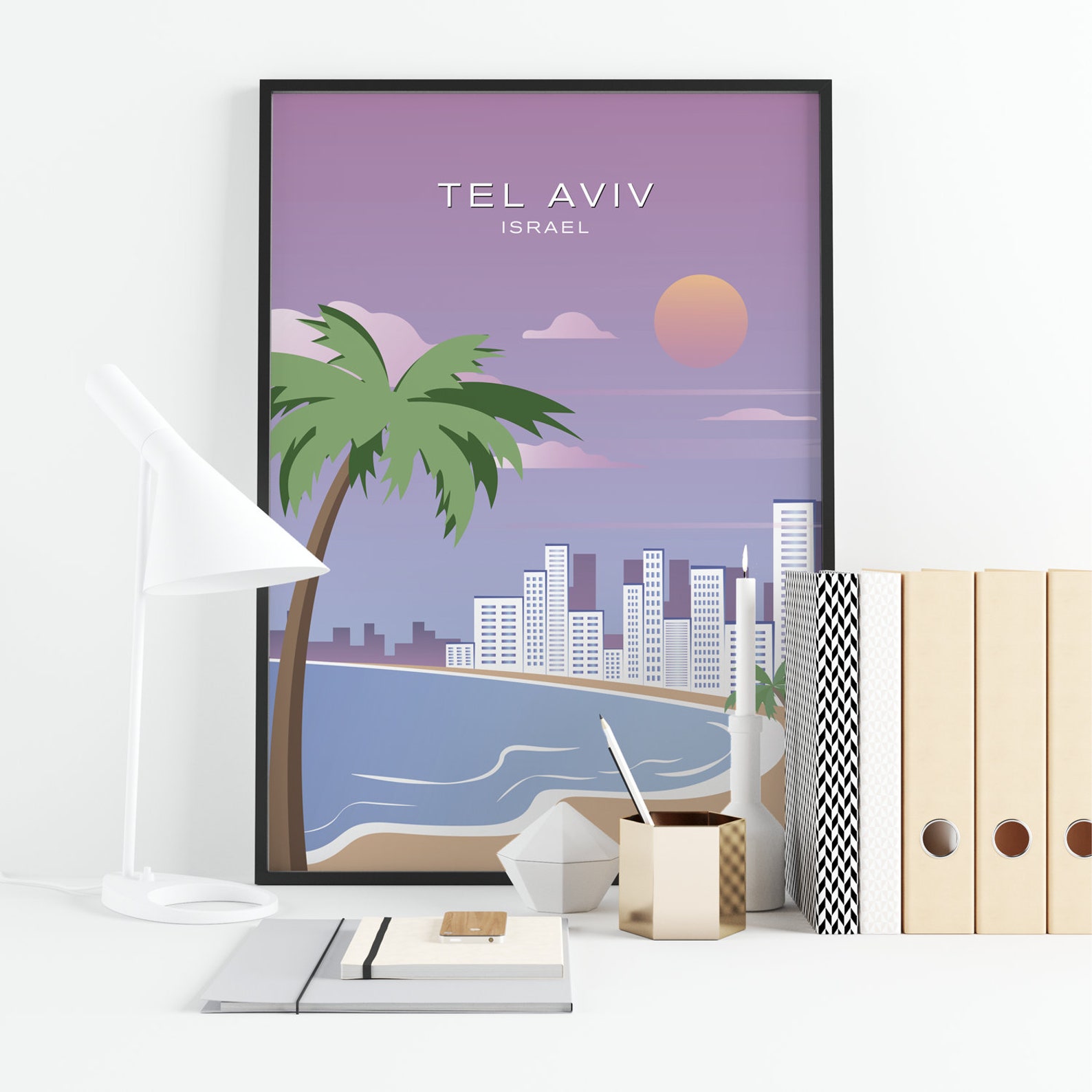 Tel Aviv Print Tel Aviv Poster Tel Aviv Vintage Retro Print Etsy
