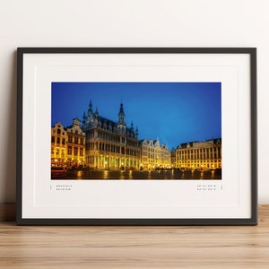 Brussels Print, Brussels Poster, Brussels Coordinates, Brussels Wall Art, Brussels Photo Print, Brussels Travel, Belgium Print, Belgium Art