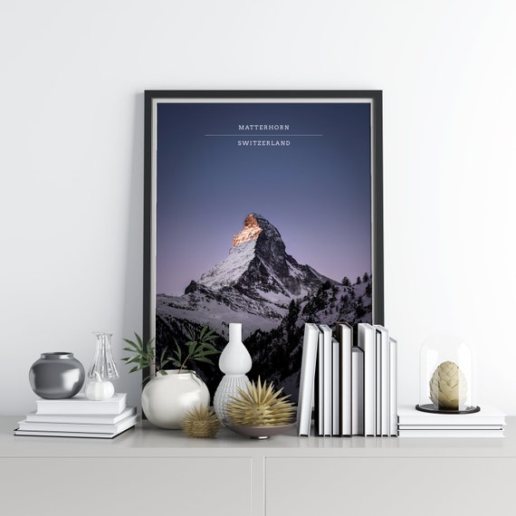 Prints Digital Prints Matterhorn Travel Poster Interiors Wall Art