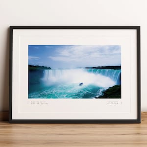 Impresión de las Cataratas del Niágara, Cartel de las Cataratas del Niágara, Coordenadas de las Cataratas del Niágara, Arte de la pared de las Cataratas del Niágara, Foto de las Cataratas del Niágara, Viajes de las Cataratas del Niágara