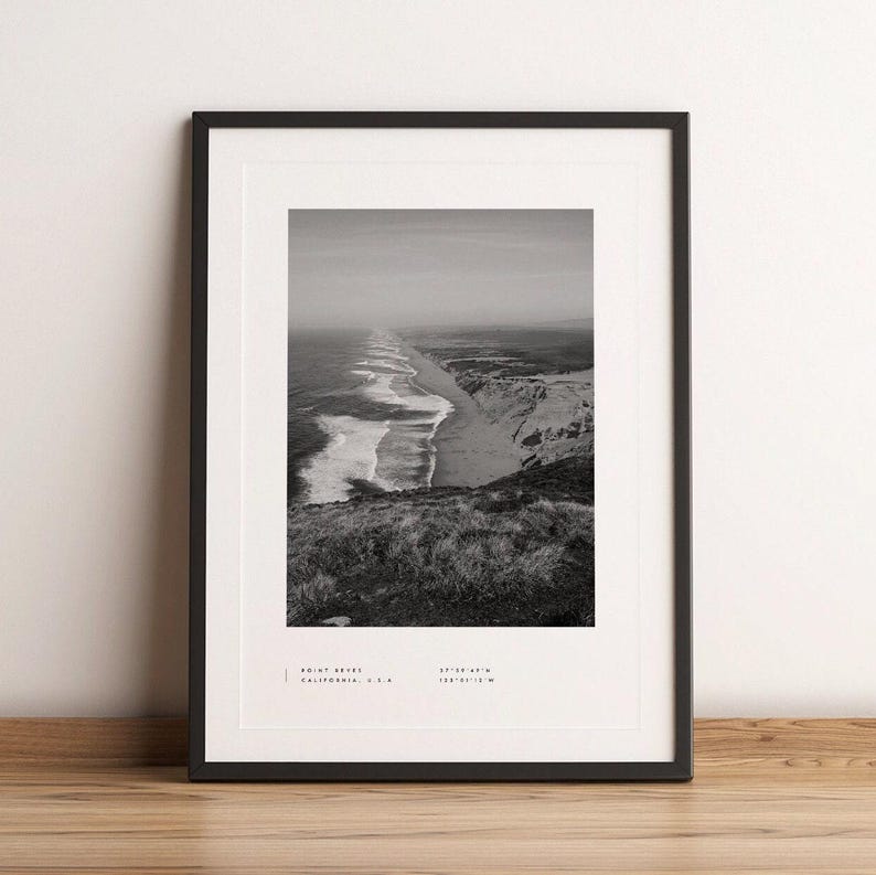 Point Reyes Poster Point Reyes Print Point Reyes Poster Point Reyes Coordinates Point ...