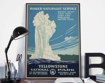 WPA Posters National Park Serviceart DECO 1930s Travel - Etsy