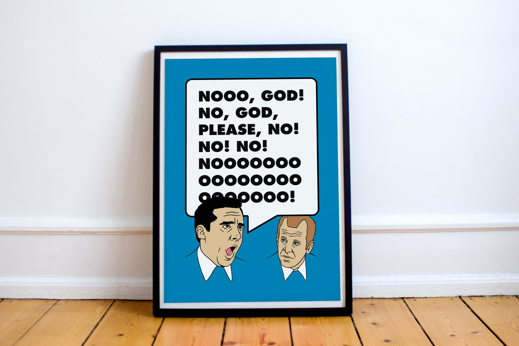 The Office Quote Poster No God Please No The Office Etsy