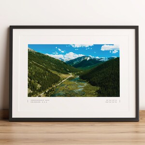 Independence Pass, Colorado Print, Colorado Poster, Colorado Coordinates, Colorado Wall Art, Colorado Photo Print, Colorado Travel, Decor
