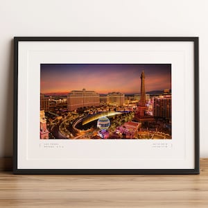 Impresión de Las Vegas, cartel de Las Vegas, coordenadas de Las Vegas, arte de pared de Las Vegas, blanco y negro de Las Vegas, viaje de Las Vegas, impresión fotográfica de Las Vegas