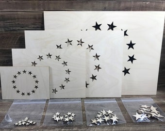 Flag stencil betsy ross star /  craft supply / 4 sizes