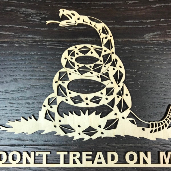 4'' - 14'' / Don't tread on me /  Wooden logo