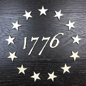 1776 Betsy Ross star inserts / 4 sizes /