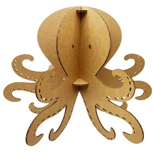Octopus en carton 20 po. de large / 6 branches