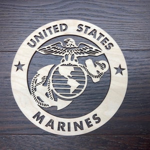 4'' - 14'' / United States Marines / Laser cut logo