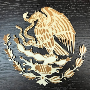 4'' - 14'' / Mexican Eagle /  wooden logo