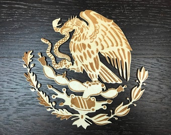 4'' - 14'' / Mexican Eagle /  wooden logo