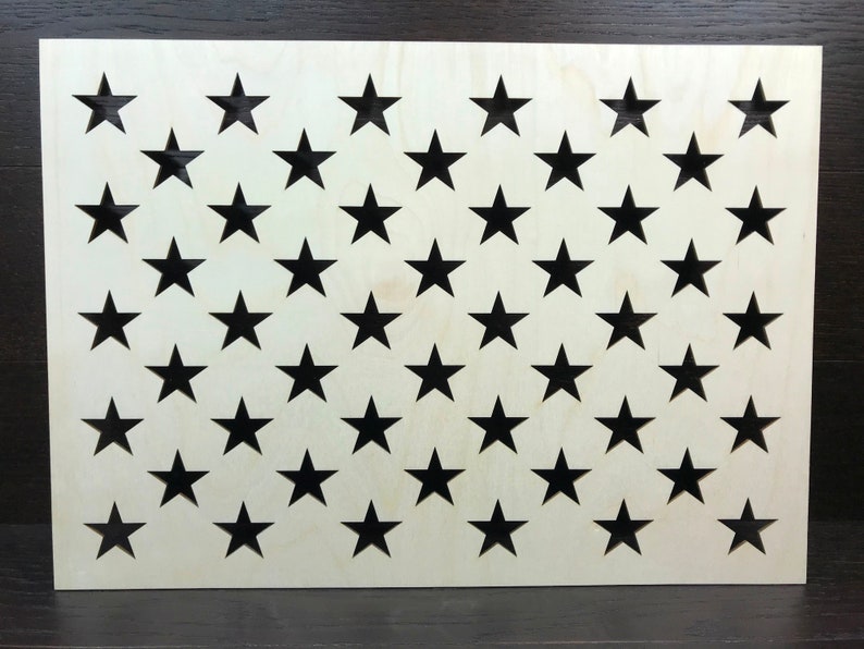 Laser cut stencil 21.6'' x 15.3'' with Etsy