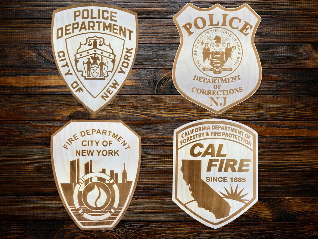 State Shield Laser Engraved Birch Plywood State Department Shield, 10-14'' - Etsy