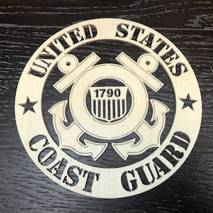 4'' - 14'' / United States Coast Guard / Laser cut logo