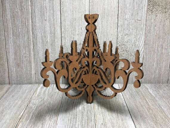 Laser Cut Cardboard Chandelier Model 2 5 Wide Hong Kong Laser Cut Cardboard Chandelier Model 2, Wooden Chandelier Cutout