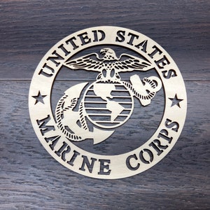 4&#39;&#39; - 14&#39;&#39; / United States Marine Corps / Laser cut logo