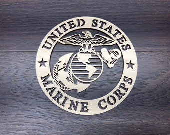 4'' - 14'' / United States Marine Corps / Laser cut logo