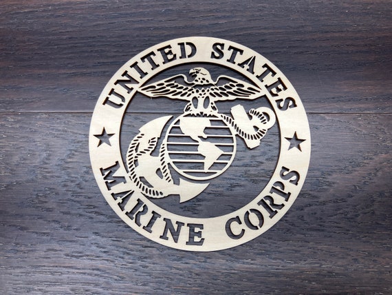 4'' - 14'' / United States Marine Corps / Laser Cut Logo - Etsy