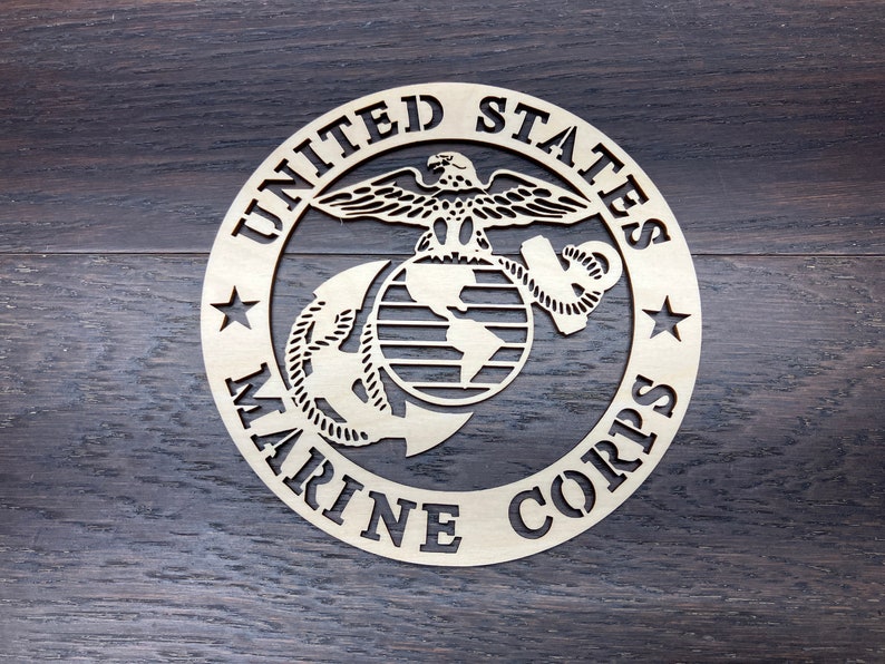 4'' 14'' / United States Marine Corps / Laser cut logo image 1