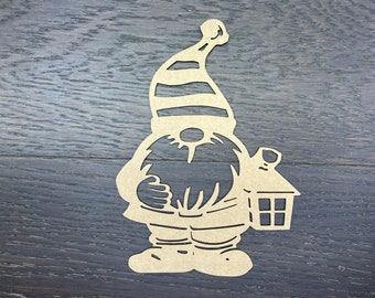 Gnome / 1/16'' cardboard / 5'' to 14'' tall / laser cut