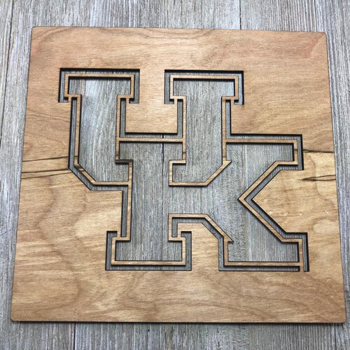 Kentucky Logo Stencil / Wood Stencil / Laser Cut Etsy